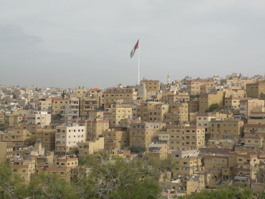 Jordanian flag in Amman